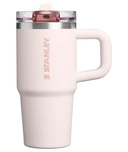 STANLEY Quencher ProTour Flipstraw Tumbler 14 oz Rose Quartz | Leakproof Insulated Stainless Steel Cup thumbnail 1