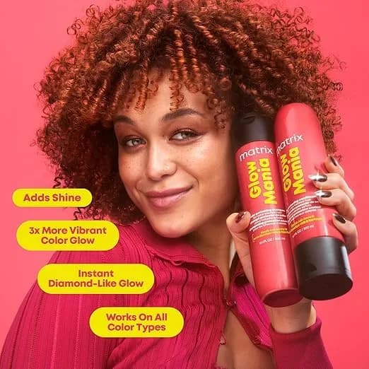 MATRIX Glow Mania Shampoo – For Color-Treated Hair, 1.7 Fl Oz | Enhances Shine & Vibrancy thumbnail 2