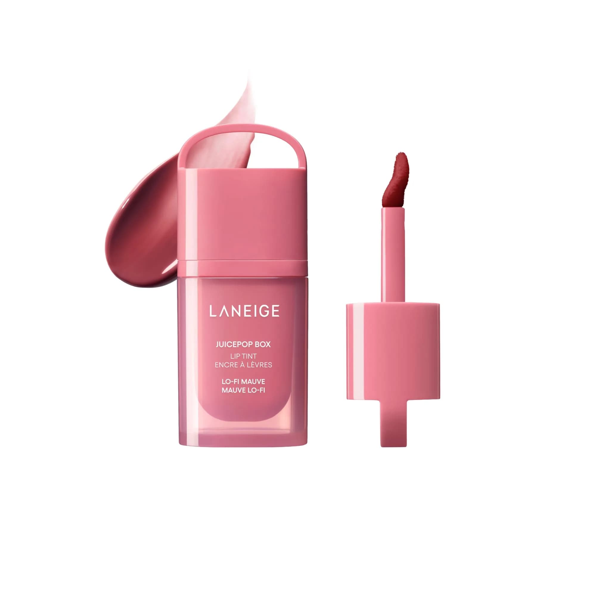 LANEIGE JuicePop Box Korean Lip Tint 0.16 Fl Oz | Hydrating, Buildable, Long-Lasting Mauve - main product image