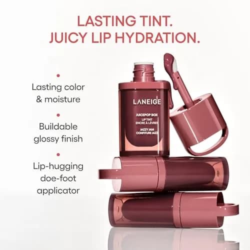 LANEIGE JuicePop Box Korean Lip Tint 0.16 Fl Oz | Hydrating, Buildable, Long-Lasting Mauve thumbnail 3