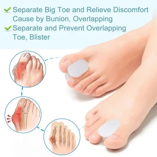 Povihome Gel Toe Spacers Separators 16 Pack (Small Size) | Bunion Corrector for Overlapping Toes thumbnail 6
