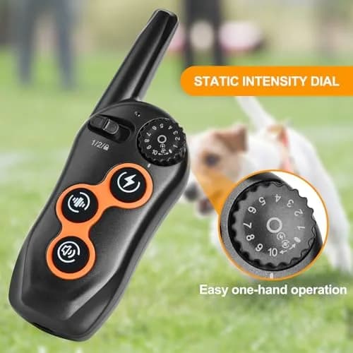 MAISOIE Dog Training Collar Black | IPX7 Waterproof Remote Range 1300ft, 3 Modes, Rechargeable thumbnail 5