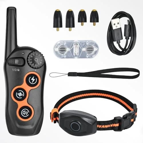 MAISOIE Dog Training Collar Black | IPX7 Waterproof Remote Range 1300ft, 3 Modes, Rechargeable thumbnail 7