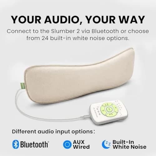 Avantree Slumber 2 - Bluetooth Pillow Speaker for Side Sleepers | Wireless White Noise Headphones thumbnail 3