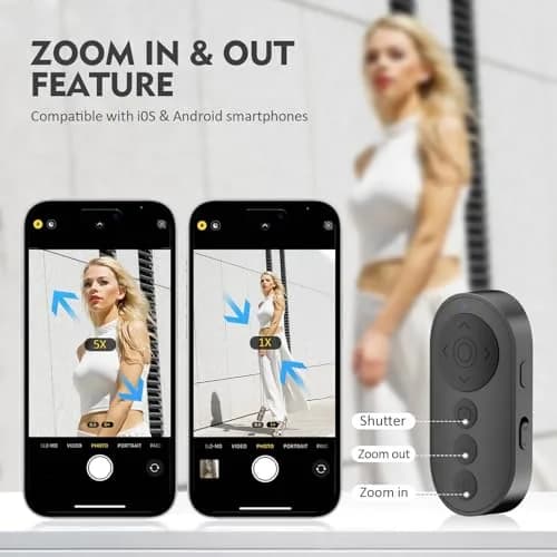 Aistraunix Wireless Remote Control for TikTok & Cameras 10m (33ft) | Zoom, Page Turner, USB-C Rechargeable thumbnail 2