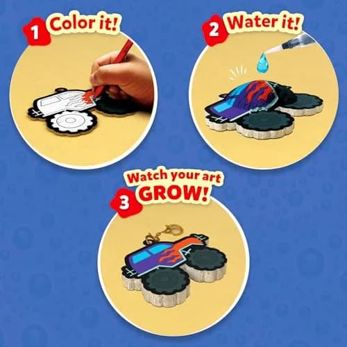 Skillmatics Aqua Puffs Just Boy Things Art & Craft Kit | Mess-Free 3D Puffy Creations for Ages 4-10 thumbnail 3