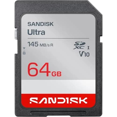 SanDisk 64GB Ultra SDHC UHS-I Memory Card - Full HD Video, V10, U1, C10 thumbnail 1