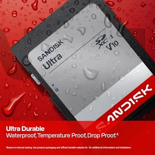 Sandisk 512GB Ultra SDXC UHS-I Card | Up to 195MB/s, Full HD, Waterproof, 10-Year Warranty thumbnail 5