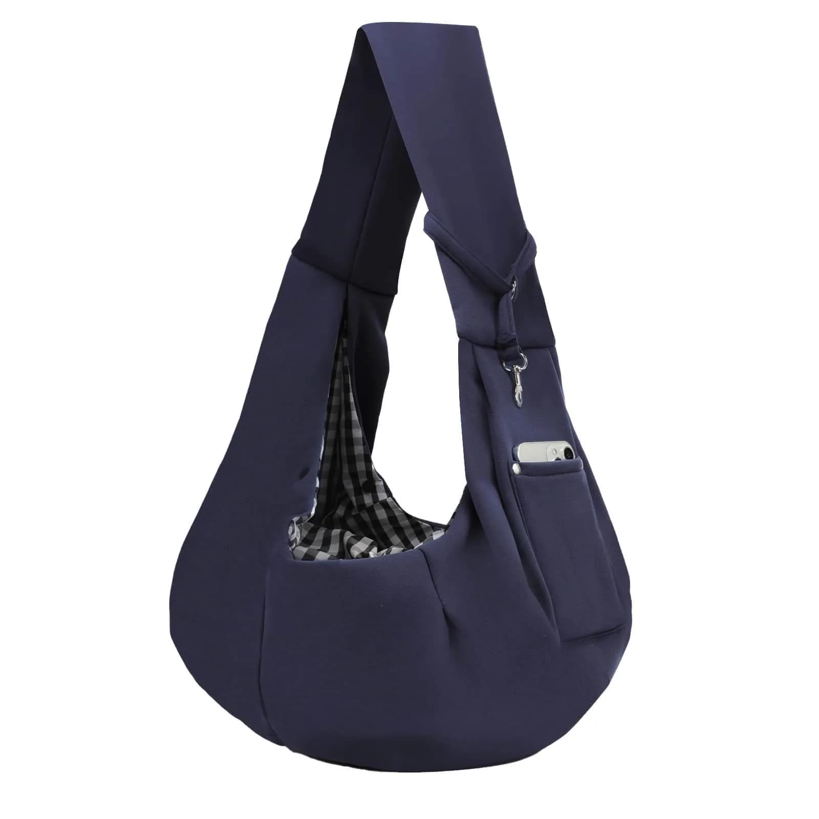 ARZQUT Dog and Cat Carrier Sling Bag | Dark Blue, 53cm (21") L x 30cm (12") W