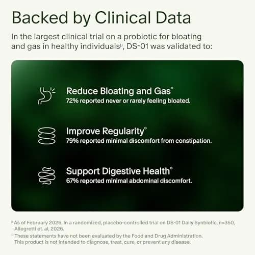 Seed DS-01 Daily Synbiotic 120 Count (60-Day Refill) | Clinically Validated Probiotic + Prebiotic for Gut Health thumbnail 5