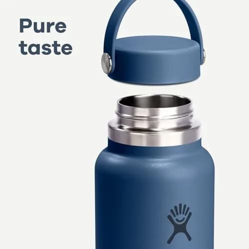 Hydro Flask Wide Mouth Water Bottle 20 oz (591 mL) | Insulated Stainless Steel, Cloud Pink thumbnail 5