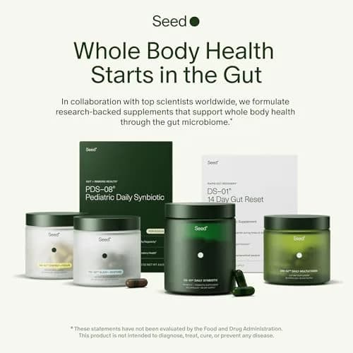 Seed DS-01 Daily Synbiotic 60 Count | 24 Probiotic + Prebiotic Capsules for Gut Health thumbnail 8