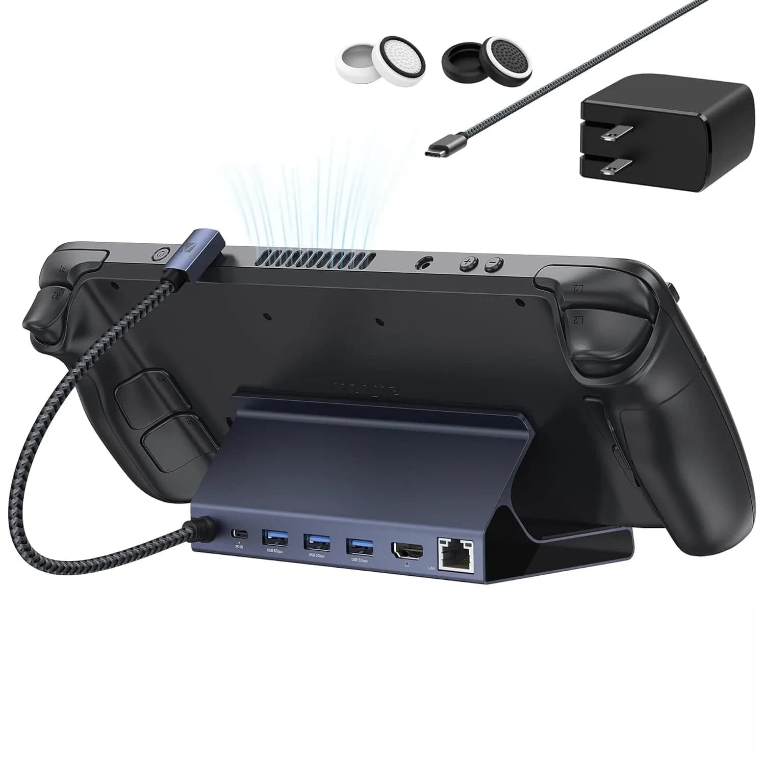 IVANKY 8-in-1 Docking Station for Steam Deck & ROG Ally 4K@144Hz | 65W PD Charger Included - main product image