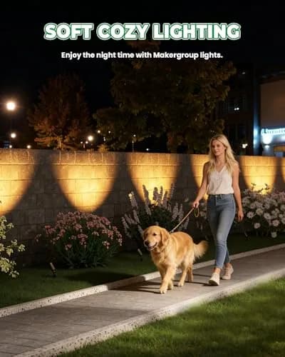 Makergroup MR16 LED Landscape Spotlight Bulbs 3W GU5.3 12V Warm White 2700K-3000K 12-Pack | Outdoor Garden Yard Lights thumbnail 2