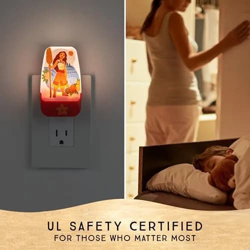Disney Moana 2 LED Night Light Plug-in, 1 Pack | Dusk-to-Dawn Sensor for Kids' Rooms thumbnail 4