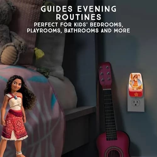 Disney Moana 2 LED Night Light Plug-in, 1 Pack | Dusk-to-Dawn Sensor for Kids' Rooms thumbnail 6
