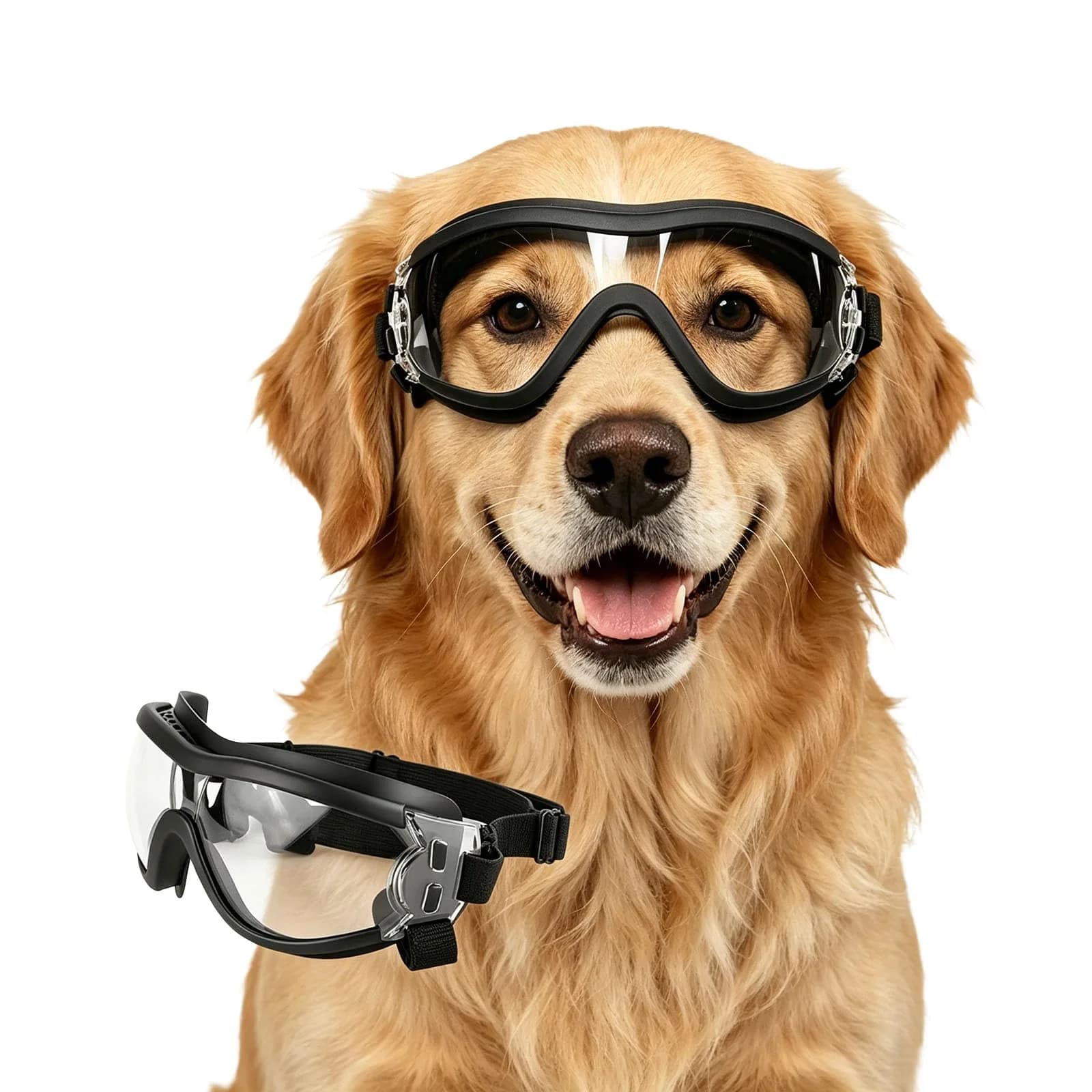 Enjoying Ultra Clear Dog Goggles for Large Breeds | UV Protection, Windproof & Adjustable