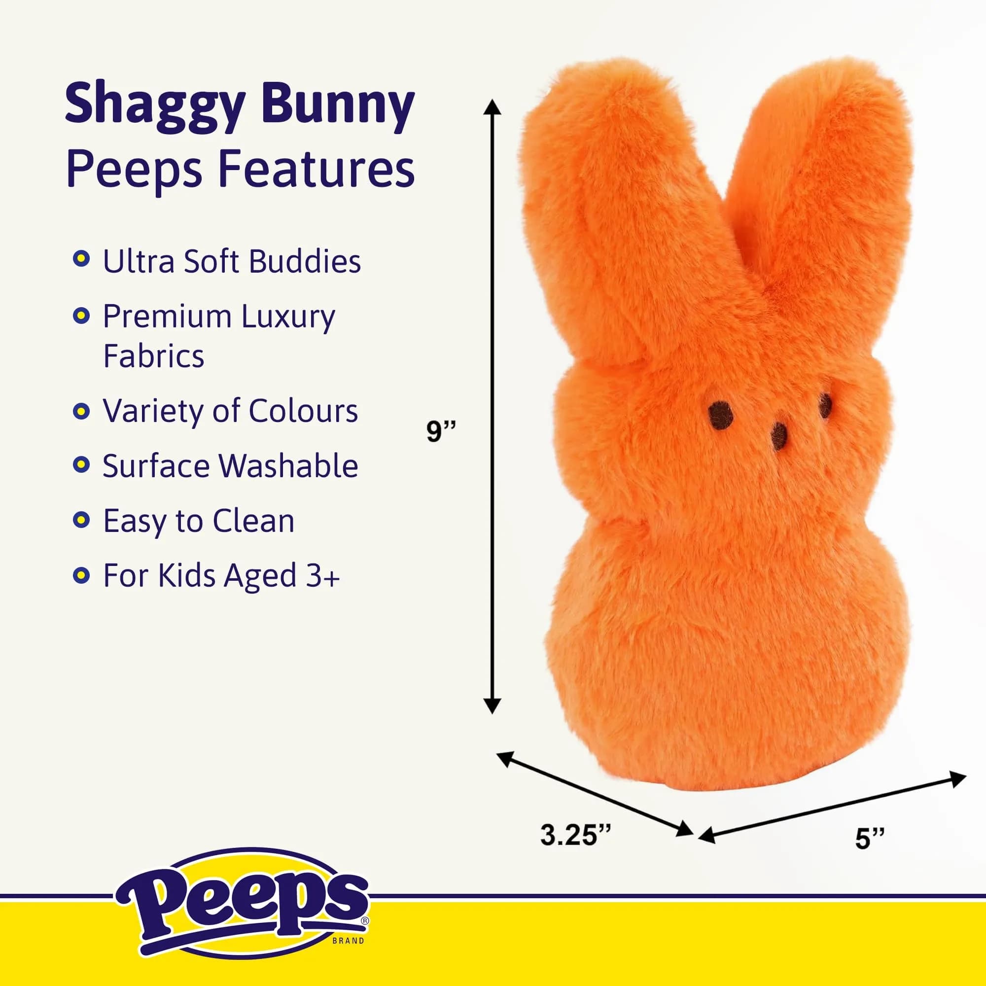 Animal Adventure 9" Dressed Up Peeps Plush Swimsuit | Soft Huggable Easter Toy Buddy thumbnail 5
