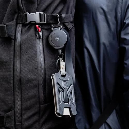 MNGARISTA 4-Pack Retractable Badge Holder with Carabiner Keychain & 31.5" Reel | Heavy Duty PC ID Card Holder thumbnail 7