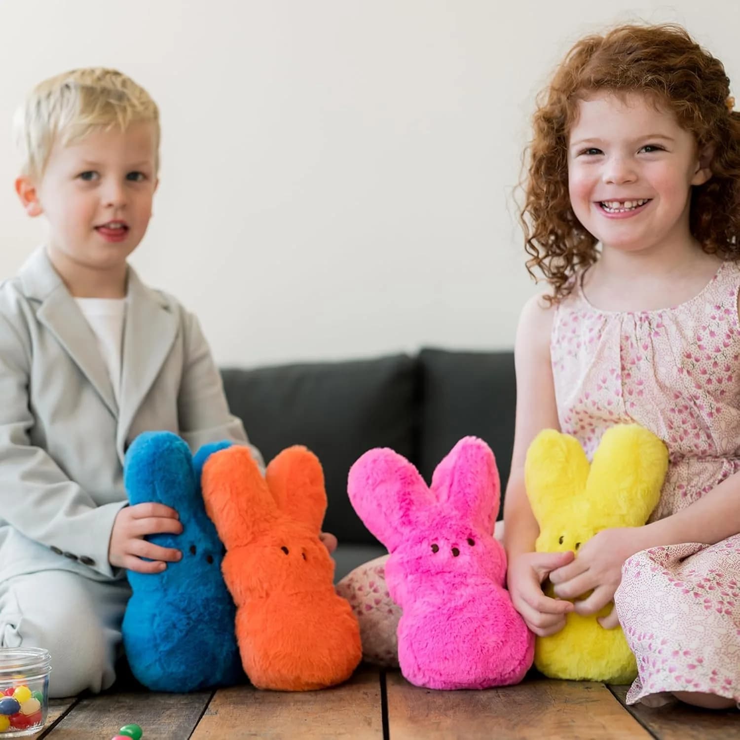 Animal Adventure PEEPS Daisy Shaggy Bunny Plush (9" / 22.86 cm) | Easter Basket Stuffed Animal for Kids Aged 3+ thumbnail 7