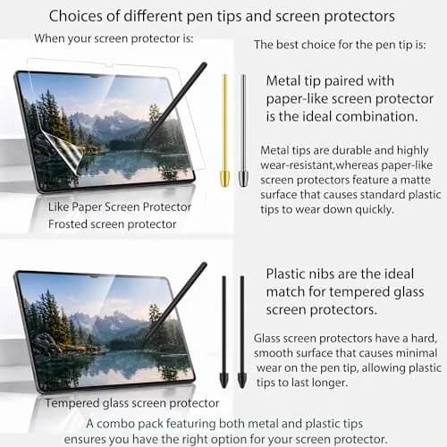 NWANTF Metal Nibs/Tips Replacement for Samsung Galaxy Tab S10/S9/S8/S7/S6, S26/S25/S24/S23/S22 Ultra S Pen, Nibs/Tips+Clip + Storage Box (12 pcs Set) thumbnail 4