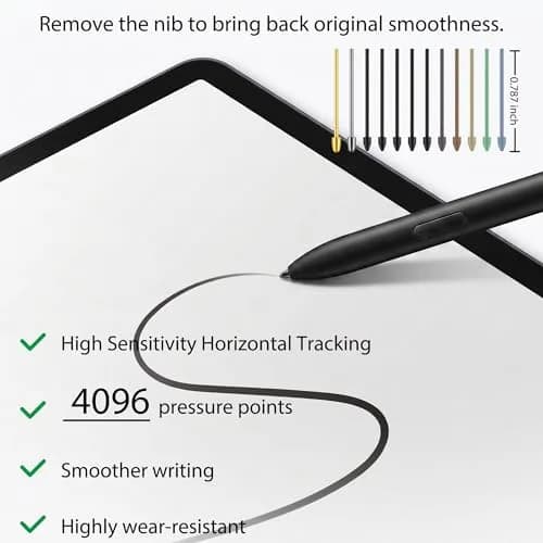 NWANTF Metal Nibs/Tips Replacement for Samsung Galaxy Tab S10/S9/S8/S7/S6, S26/S25/S24/S23/S22 Ultra S Pen, Nibs/Tips+Clip + Storage Box (12 pcs Set) thumbnail 3