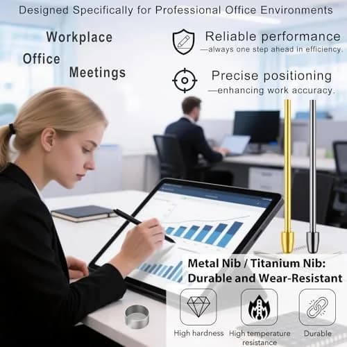 NWANTF Metal S Pen Nibs Replacement Set (10 pcs) | Compatible with Samsung Galaxy Tab S10/S9/S8/S7/S6, S26/S25/S24/S23/S22 Ultra, Note 20/10 Series thumbnail 8