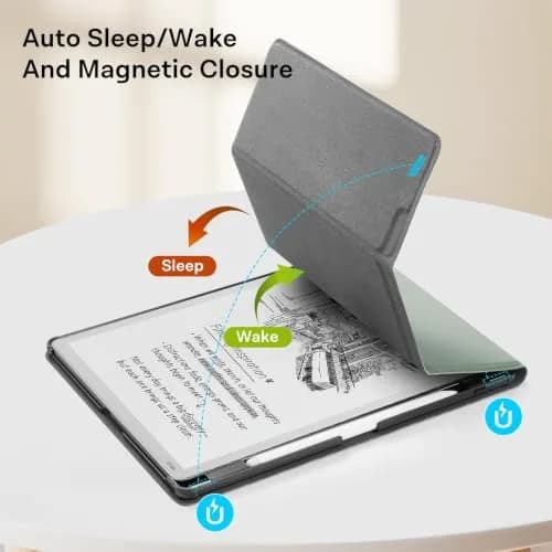 CoBak Case for 11" Kindle Scribe 3rd Gen 2025 | Waterproof PU Leather Cover with Auto Sleep Wake & Pen Holder thumbnail 6