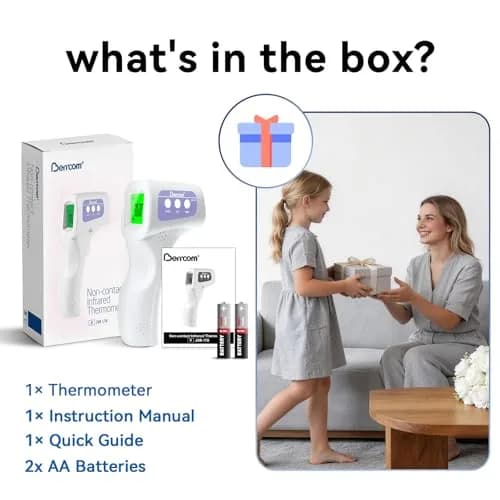 Berrcom 3-in-1 Non-Contact Infrared Forehead Thermometer, Purple | Fast Accurate Reading for All Ages thumbnail 9