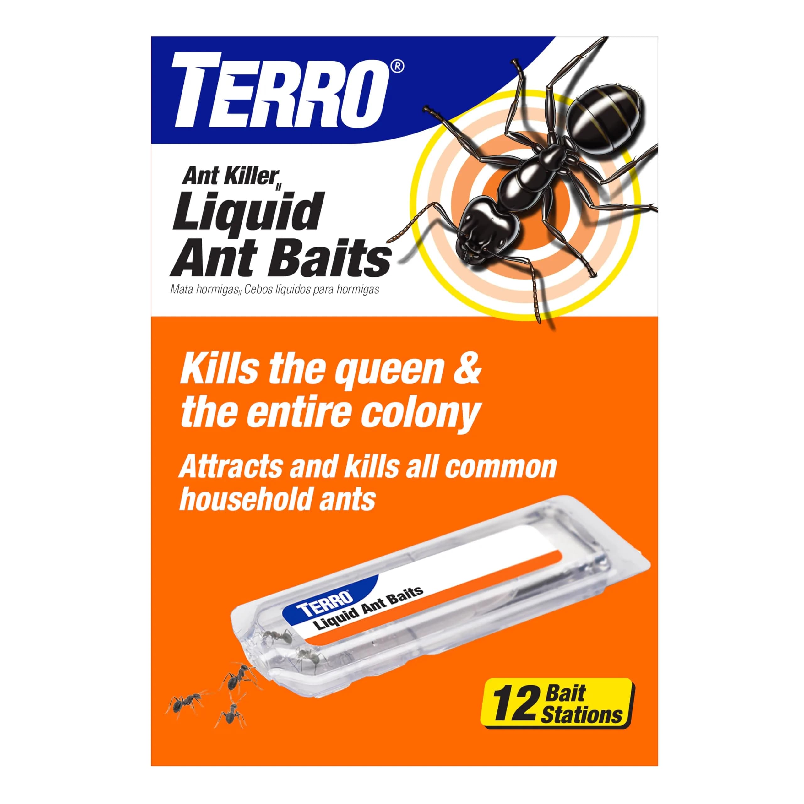 TERRO T300-3SR Liquid Ant Baits – 108 Bait Stations | EPA Registered Pesticide - main product image