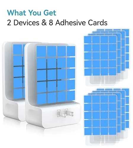 WowCatch Advanced Double-Sided Indoor Fly Trap for Home, Plug-in 5-Way UV Light | 2 Devices + 8 Refills thumbnail 8