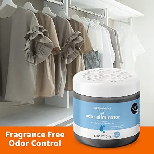 Amazon Basics Gel Odor Eliminator, Activated Charcoal, Fragrance Free, 17 Oz (482 g) Pack of 6 | Odor Absorbing for Home & Closets thumbnail 2