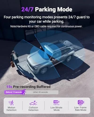 VANTRUE S1 Pro-2CH DMS 2.7K Dash Camera | STARVIS 2 Night Vision, ADAS, WiFi & GPS, 18M Warranty thumbnail 7