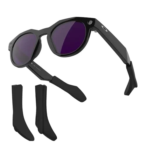 RCstyle Eyeglass Ear Grip for Oakley Meta HSTN Smart Glasses (Black) | Anti-Slip Silicone Ear Cushion thumbnail 1