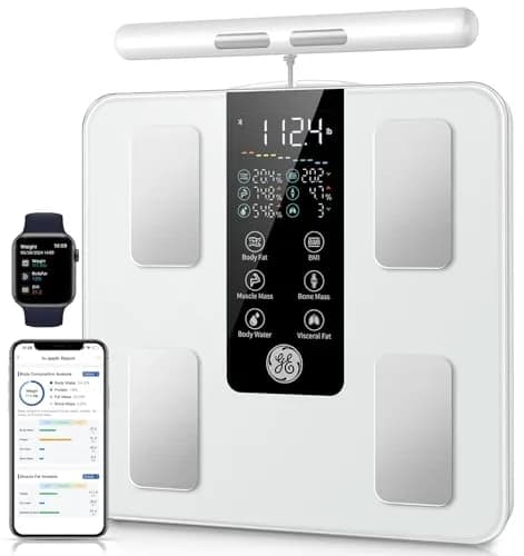 GE Smart Body Composition Analyzer Scale | 50+ Metrics, 8-Electrode Dual-Frequency Technology, 2.05 kg (4.5 lb) thumbnail 1