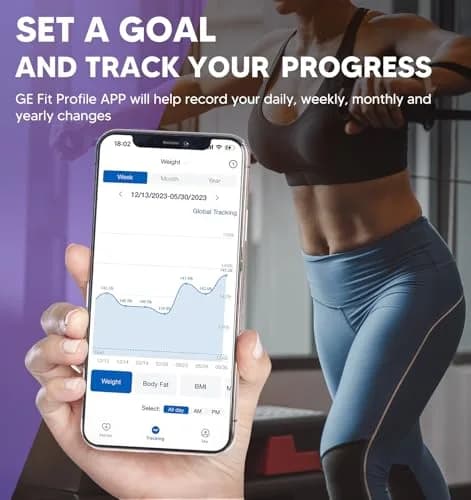 GE Smart Body Composition Analyzer Scale | 50+ Metrics, 8-Electrode Dual-Frequency Technology, 2.05 kg (4.5 lb) thumbnail 7