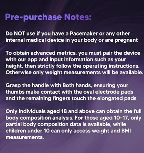 GE Smart Body Composition Analyzer Scale | 50+ Metrics, 8-Electrode Dual-Frequency Technology, 2.05 kg (4.5 lb) thumbnail 8