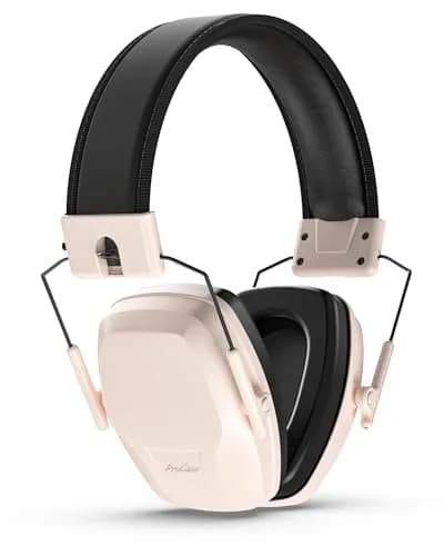 ProCase Noise Reduction Ear Muffs SNR 29dB, Hearing Protection Headphones for Adults, Adjustable Soundproof Ear Defenders for Shooting, Construction, Mowing - Pink (1 Unit) thumbnail 1