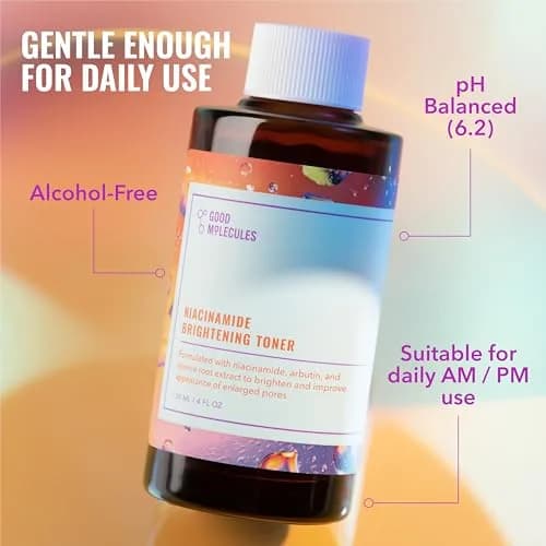 Good Molecules Niacinamide Brightening Toner with Arbutin, 360ml (12 Fl Oz) | Evens Skin Tone & Refines Pores thumbnail 8