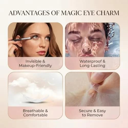 Eye Charm Magic Slim Double Eyelid Tape 176 Count | Invisible Strips for Hooded Monolid Correction thumbnail 4