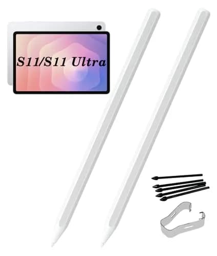 Alovexiong 2 Pack Stylus Pen for Samsung Galaxy Tab S11/S11 Ultra S Pen, 4096 Pressure Levels | White thumbnail 1