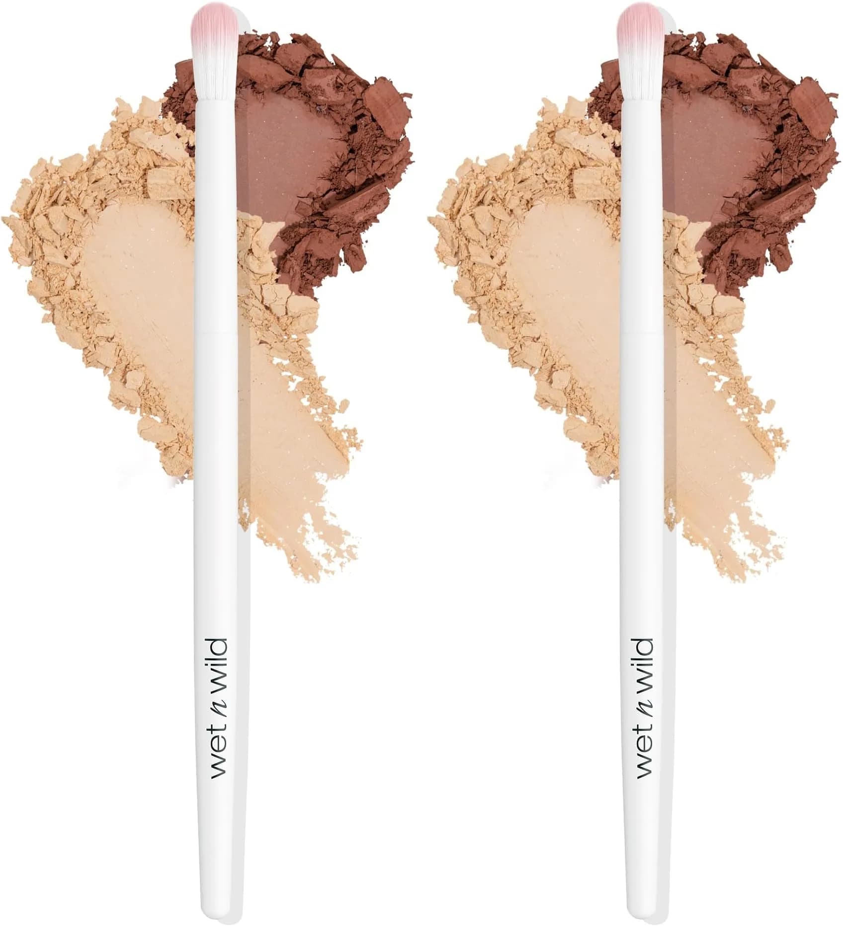 wet n wild Crease Brush (Pack of 2) - Expert Precision Eyeshadow Application