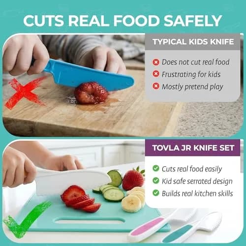 Tovla Jr. Kids Safe Knife Set for Real Cooking | 6-Piece Set thumbnail 6