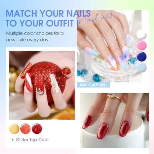 ROSALIND Gel Nail Polish Set 101PCS | 91 Colors, Long-Lasting, Easy Application, Safe Ingredients, Gift Ready thumbnail 5