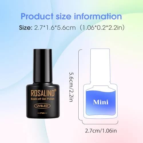 ROSALIND Gel Nail Polish Set 101PCS | 91 Colors, Long-Lasting, Easy Application, Safe Ingredients, Gift Ready thumbnail 9