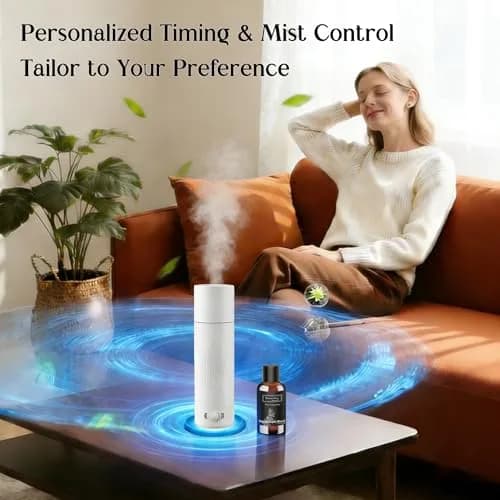BAIESHIJI Waterless Essential Oil Diffuser 4x30ml | Large 1000 sq.ft Coverage, Hotel-Inspired Fragrance, Quiet & Pet Safe thumbnail 7