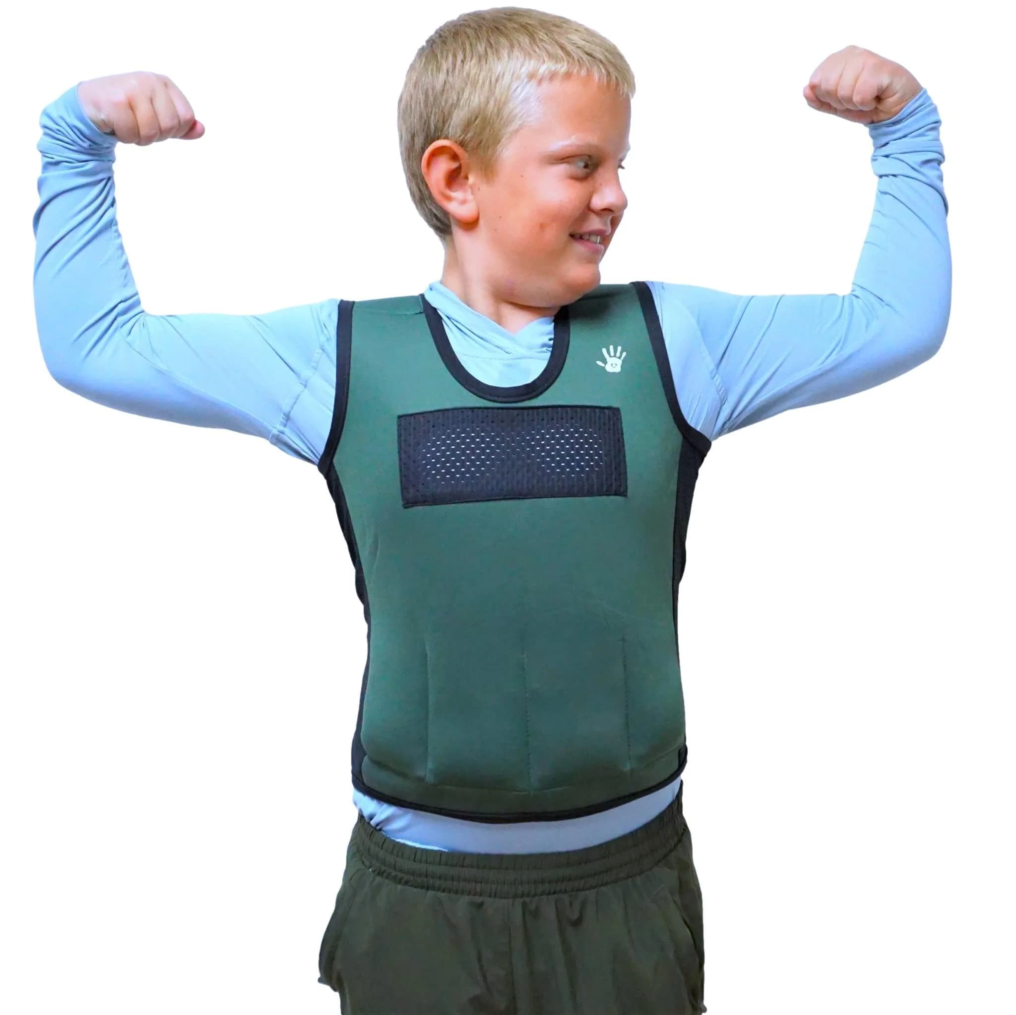 SENSORY4U Weighted Vest for Kids, Small 2 lb (0.91 kg) Compression Vest with 6 Removable Weights | Sensory Support for Ages 2-4 — Extra Large