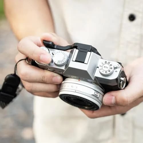 JJC Metal Thumb Grip & Shutter Button for Fuji X-T30III II XT30 XT20,Silver | Ergonomic Camera Accessory thumbnail 8