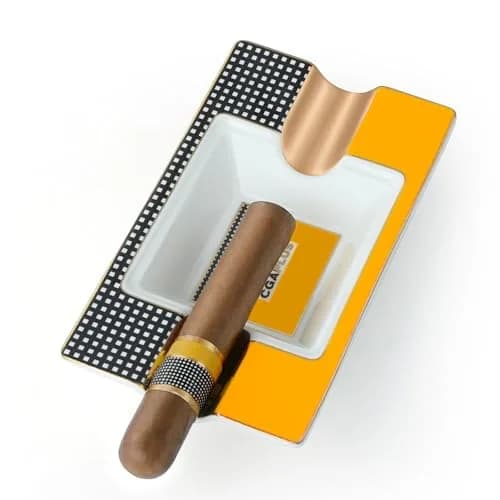 GUEVARA Cigar Ashtray Deep Basin 4.9in (12.45cm) | Elegant Indoor/Outdoor Accessory thumbnail 3