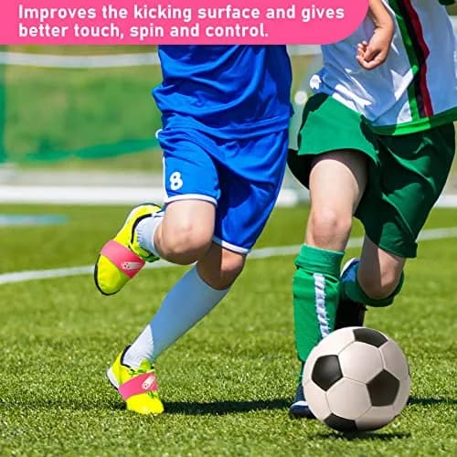 Patelai Pink 2 Pcs Soccer Lace Band Cleat Cover Youth Adult | Elastic Rubber for Secure Laces thumbnail 5
